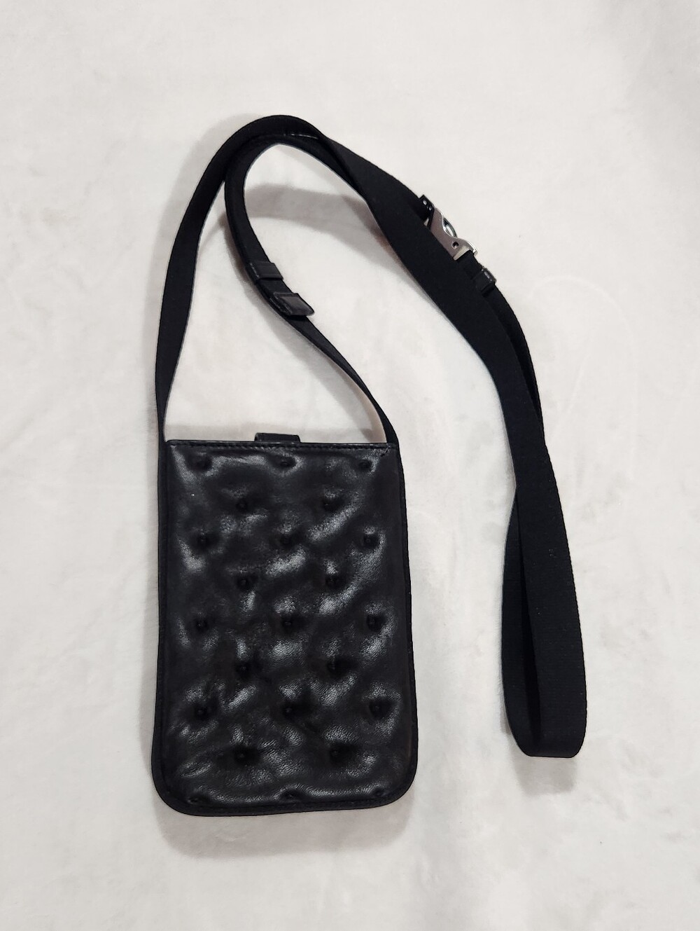Rag & Bone Black Quilted Leather Phone Crossbody Bag - Picture 5 of 10